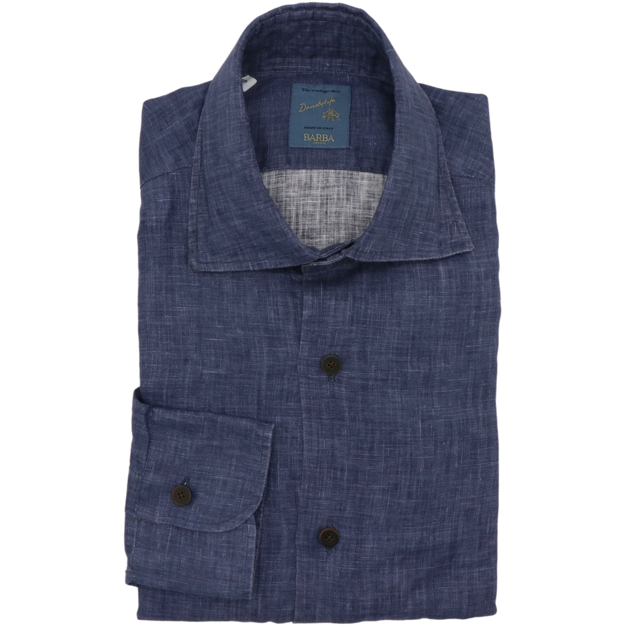 Vintage Men's Shirt - Blue - XXL