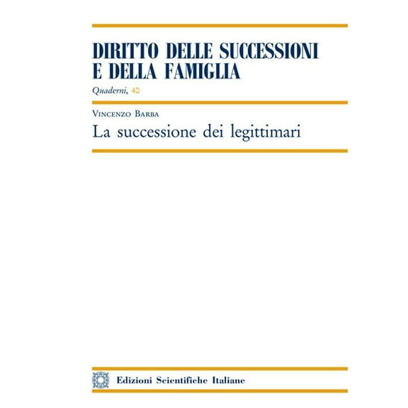 Barba Successione Dei Legittimari (Paperback)