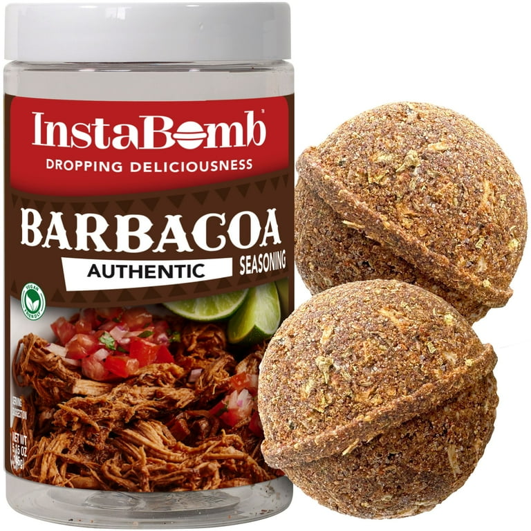 InstaBomb Barbacoa Bombs, 1 Jar, Seasoning for Slow Cookers