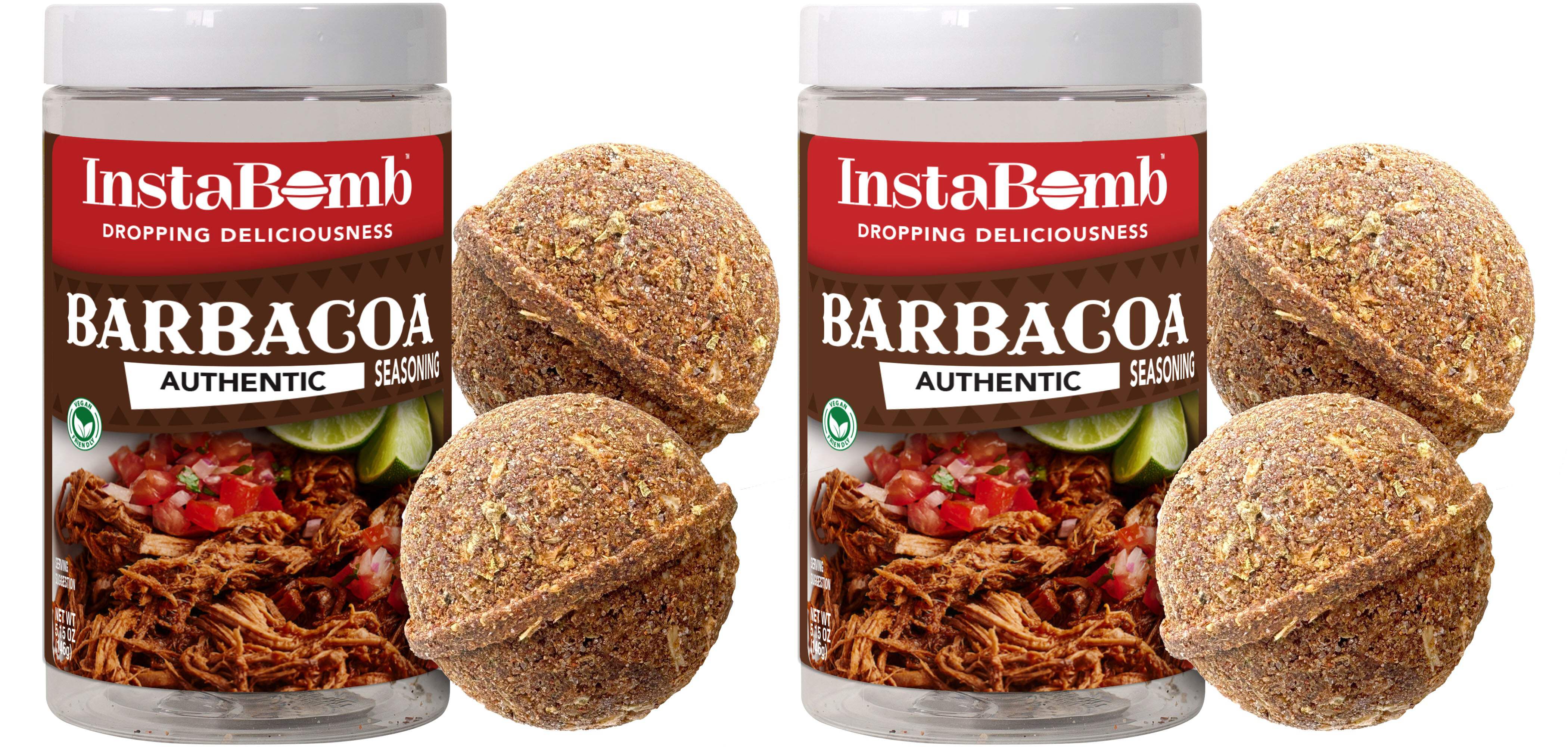 InstaBomb - Barbacoa - 2 Bombs - Instant Pot, Slow Cooker, Stovetop (2-Pack)