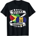thumbnail image 1 of Barbadian Guyanese shirt Barbados and Guyana flag T-Shirt, 1 of 4