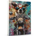 thumbnail image 1 of Barbado Da Terceira Dog Poster Riding A Motorcycle - Barbado Da Terceira Dog Canvas Wall Art For Bedroom Decor - Cottagecore Decor - Dad Gifts, 1 of 6