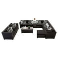 thumbnail image 1 of Barbados 12 Piece Outdoor Wicker Patio Furniture Set 12b in Black, 1 of 2