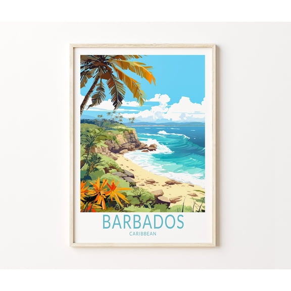 Barbados Caribbean Island Scene Home Decor