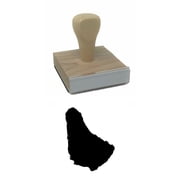 Barbados Country Rubber Stamp, 2 X 2" Wood Stamp