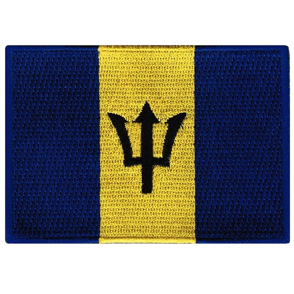 Barbados Flag Embroidered Iron-on Patch