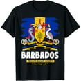 thumbnail image 1 of Barbados Flag Outfit Idea For Women & Novelty Bajan Roots T-Shirt, 1 of 4