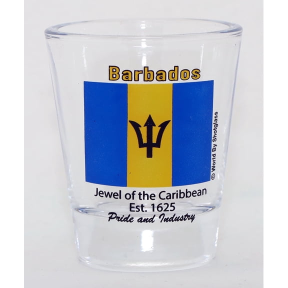 Barbados Flag Shot Glass