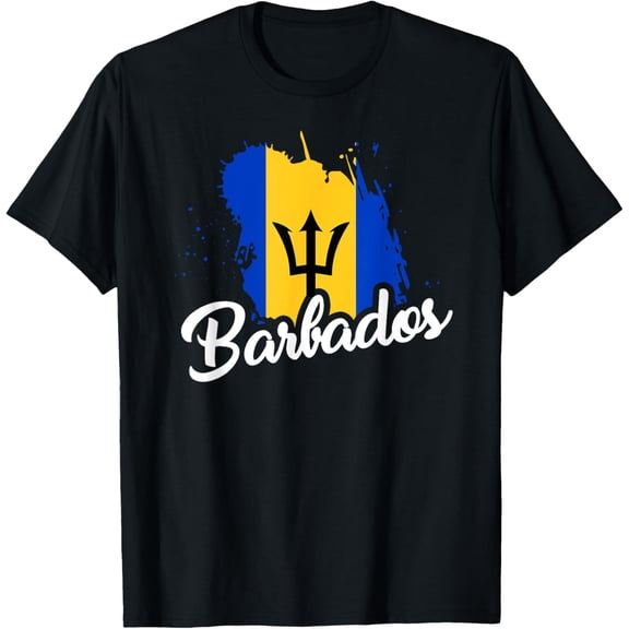 Barbados Flag T Shirt Bajan Proud Roots Love Heritage Cute T-Shirt