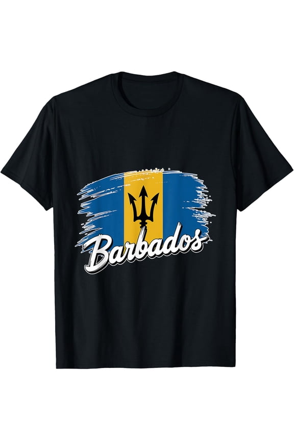 Barbados Hispanic Heritage Month Flag Bold Statement T-Shirt All Size S-5Xl