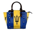 thumbnail image 1 of Barbados National Flag Rivet Fashion One-Shoulder Women's Handbag Tote Bag, 1 of 6