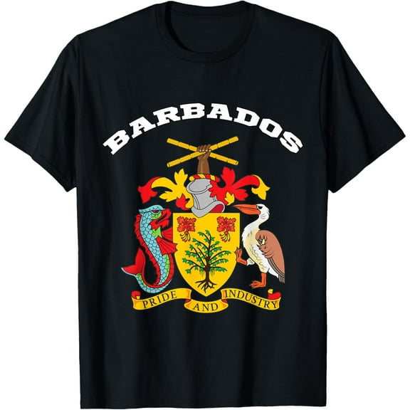 Barbados T-shirt Coat of arms Tee Flag souvenir Bridgetown T-Shirt