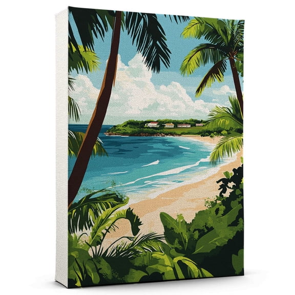 Barbados Travel Canvas, Caribbean Canvas Print,Barbados Canvas Wall Art,Caribbean Travel Wall Art, Travel Print, Travel Gift -103AZ91