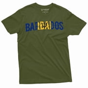 Barbados Unisex Shirt Barbados Patriotic Gift Tee Mens Womens Barbados Shirt Barbadian Gifts X-Large Military Green