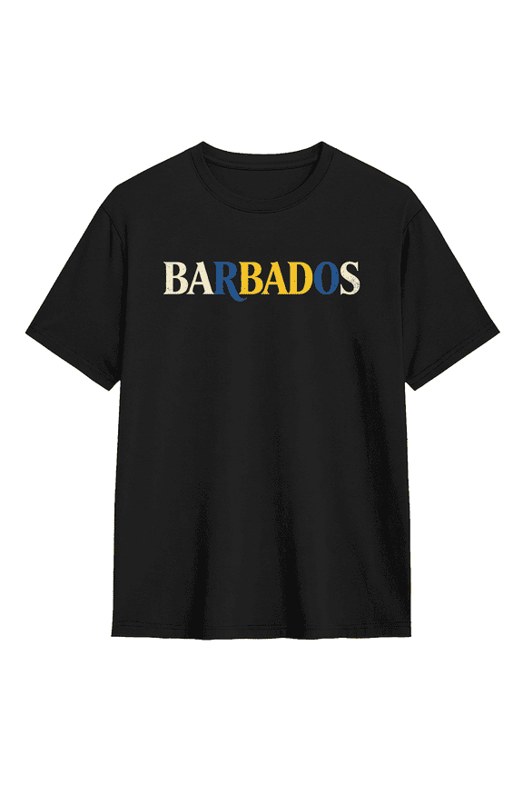 Barbados Vintage Graphic Tee For Men And Women, Beach Vacation Cotton Short Sleeves T-Shirt