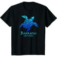 thumbnail image 1 of Barbados, West Indies Vintage Retro Tribal Turtle Vacation T-Shirt, 1 of 3