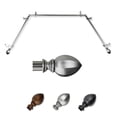 thumbnail image 1 of Barbara 13/16" Bay Window curtain rod 20"-36", 38"-72" - Satin Nickel,(ABay-18-5), 1 of 5