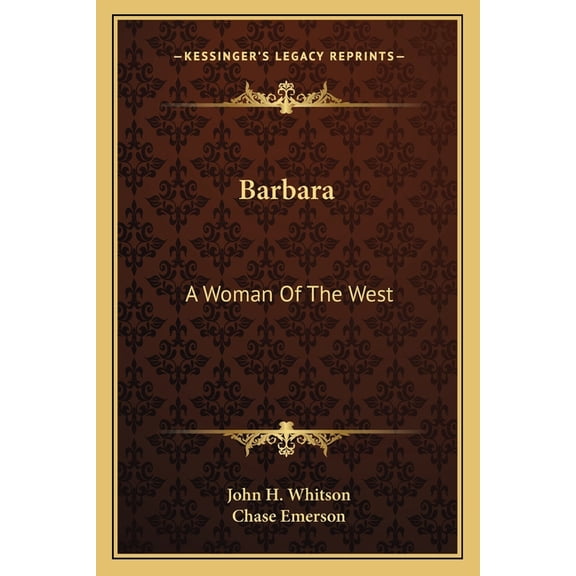 Barbara : A Woman of the West