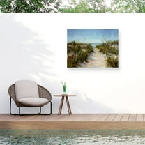 Barbara Chenault 'Seagrass And Sand' Outdoor Canvas 24x32