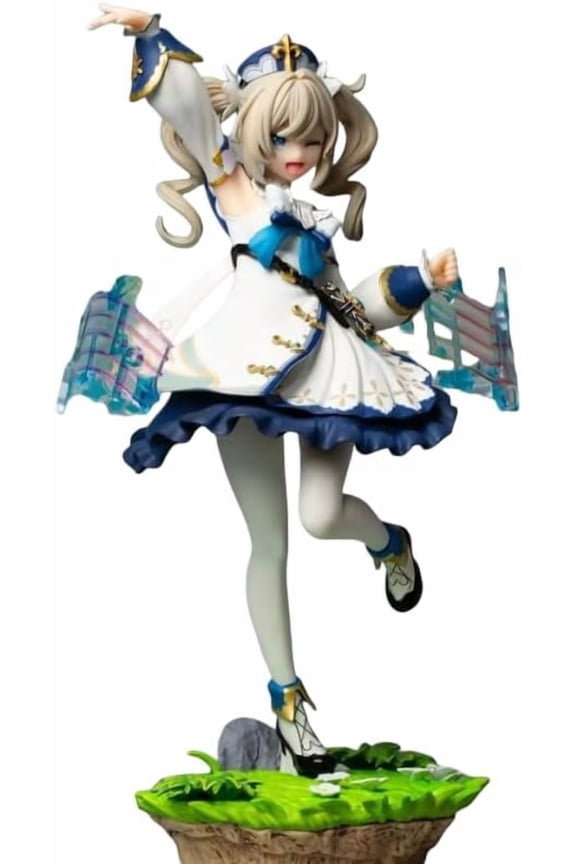 Barbara Figure Genshin Impact Happy Barbara Anime Figures 25cm/9.8inch PVC Character Action Model Figure Statue Decoration Ornament Gifts