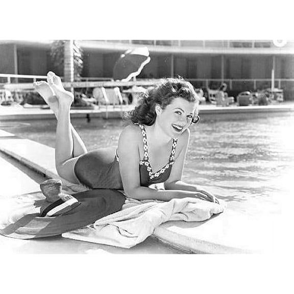 Barbara Hale - Poolside Photo Print (10 x 8)