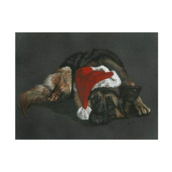 Barbara Keith 'Weihnachts Hound' Canvas Art