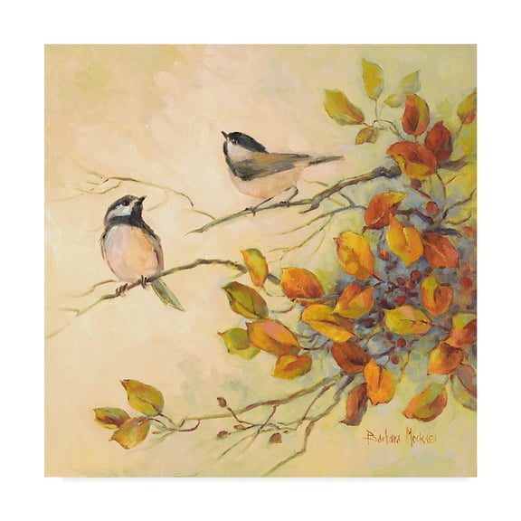 Barbara Mock ' Birds Of Autumn' Canvas Art