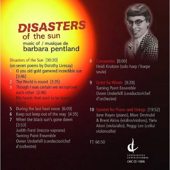 Barbara Pentland - Disasters of the Sun - Music & Performance - CD