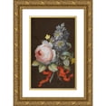thumbnail image 1 of Barbara Regina Dietzsch 17x24 Gold Ornate Framed and Double Matted Museum Art Print Titled - Blumenzweig (1775), 1 of 4