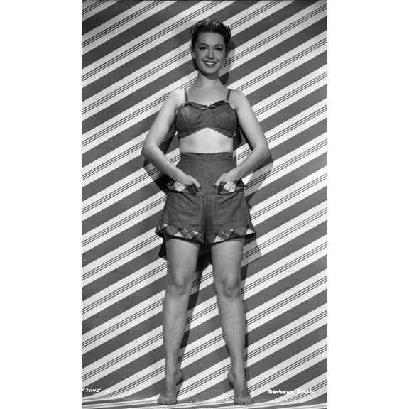 Barbara Rush Pose in Black and White Portrait Photo Print (8 x 10)