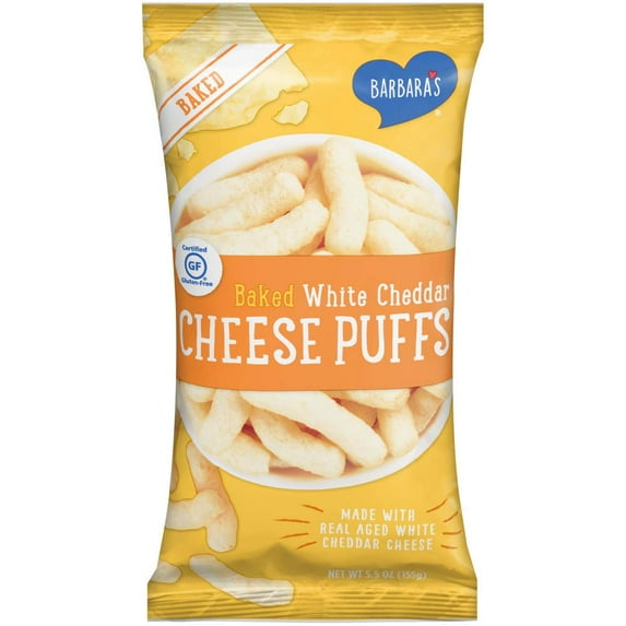 Barbara'S Bakery Baked White Cheddar Cheese Puffs, 5.5 Oz
