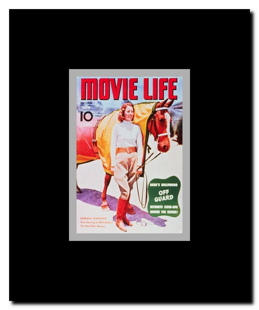 Barbara Stanwyck Framed Movie Poster