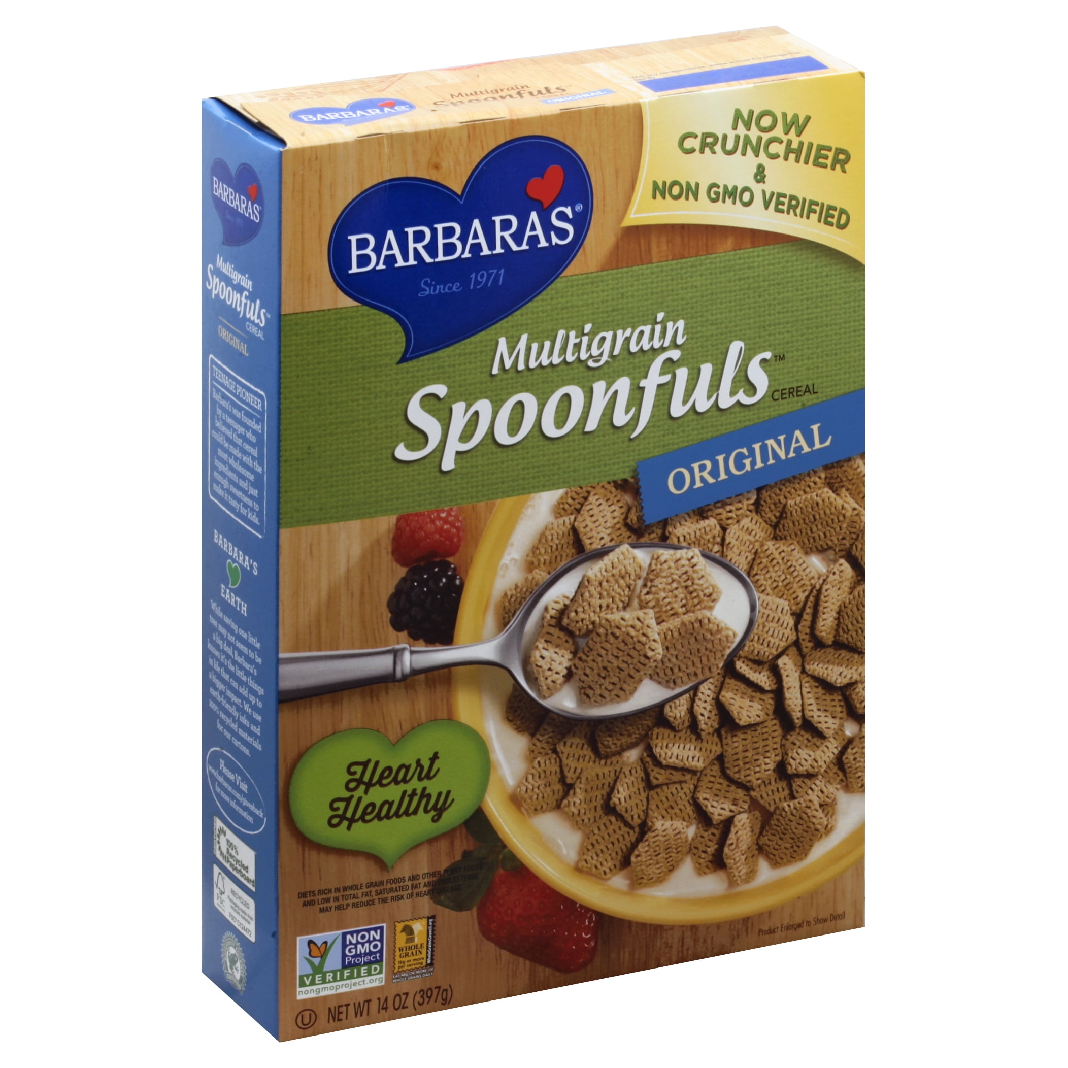 Barbara's Cereal Multigrain Spoonfuls Original 14 oz (Pack Of 12)