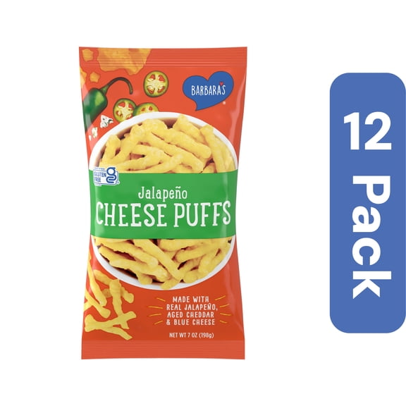 Barbara's Cheese Puffs Jalapeno 7 oz (Pack Of 12)
