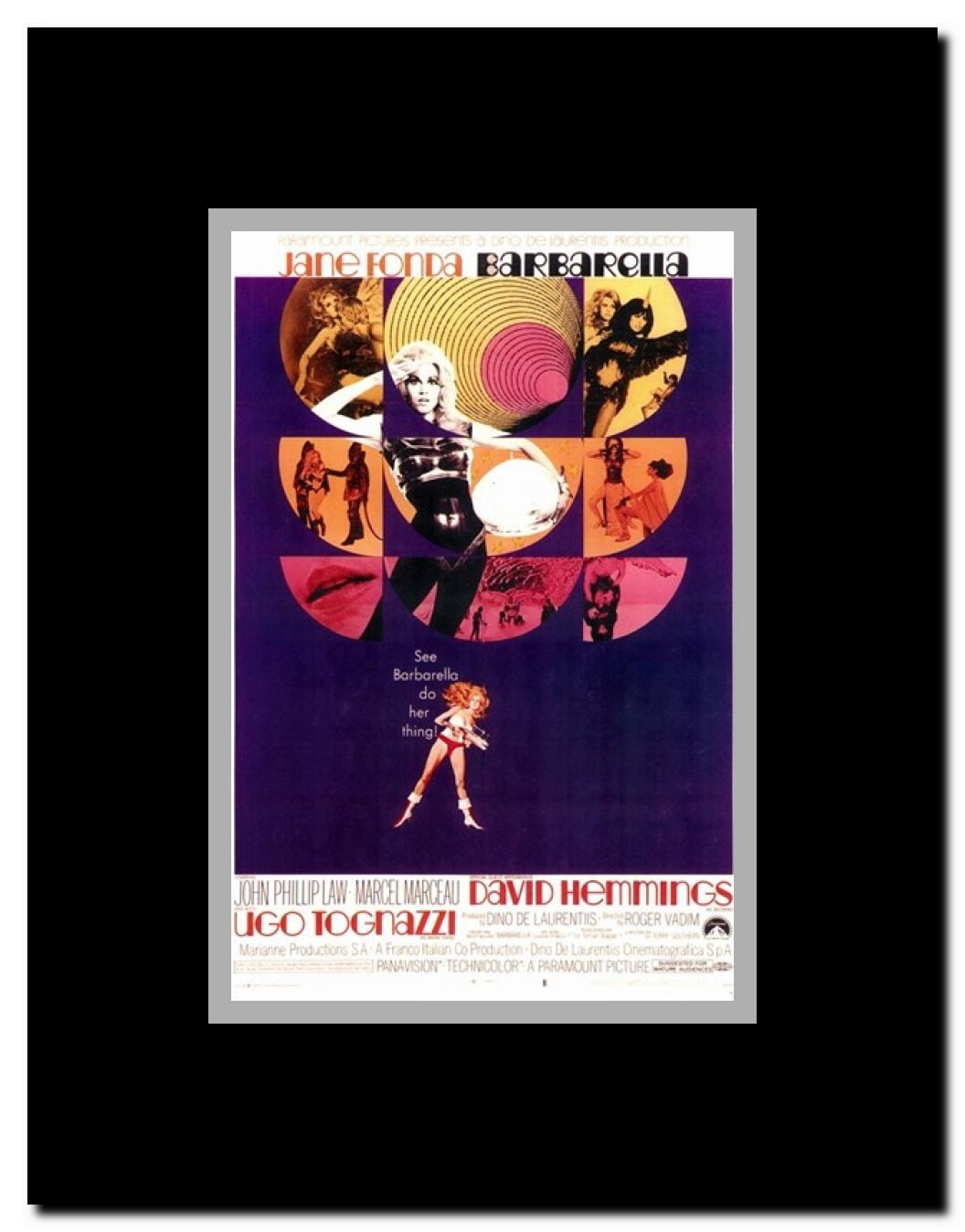 Barbarella Framed Movie Poster