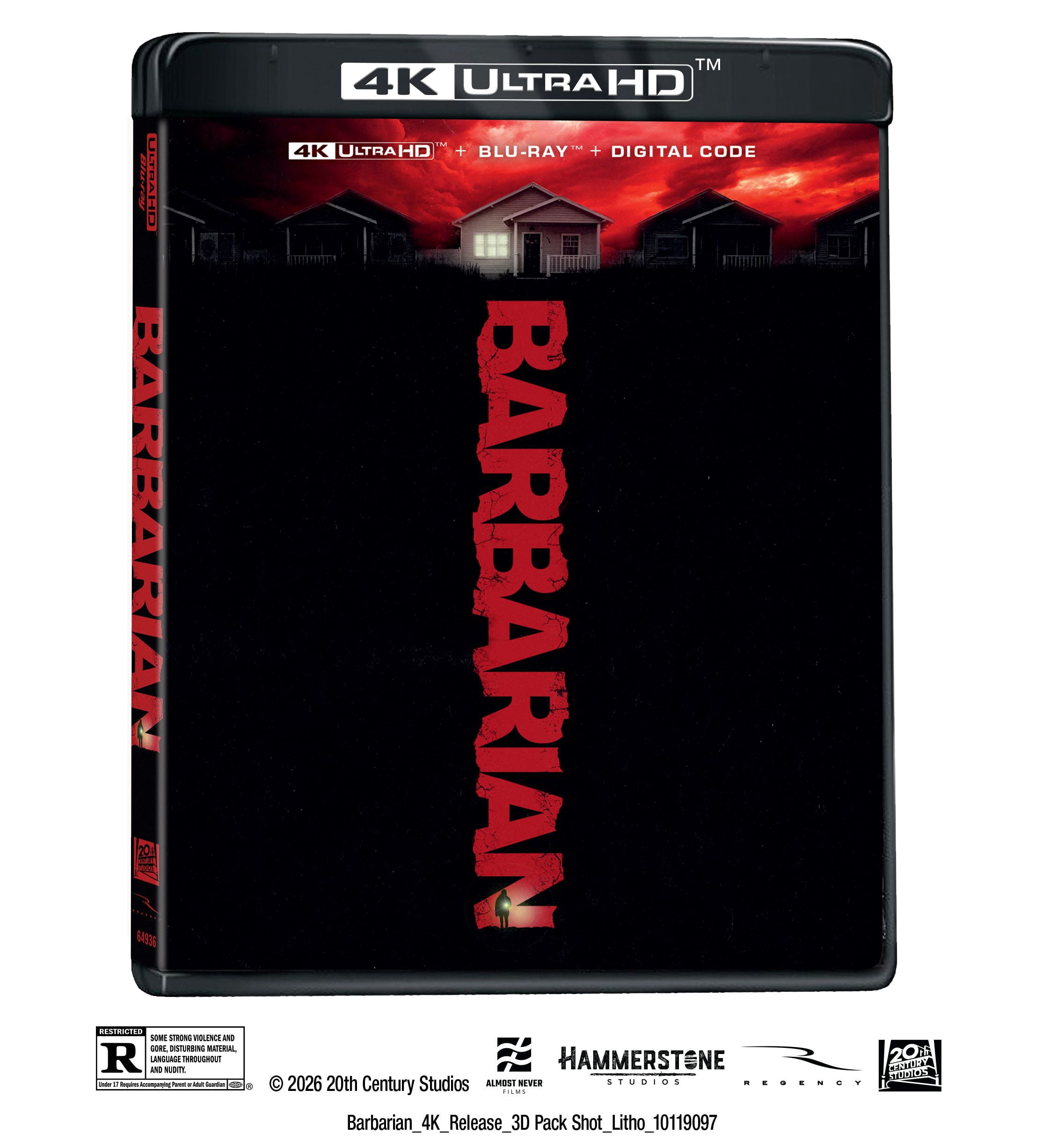 Barbarian (4K Ultra HD + Blu-ray + Digital Copy) 20th Century Studios, Thriller, Horror