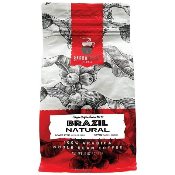 Barbarossa Coffee Medium Roast Brazil Natural (12oz.)