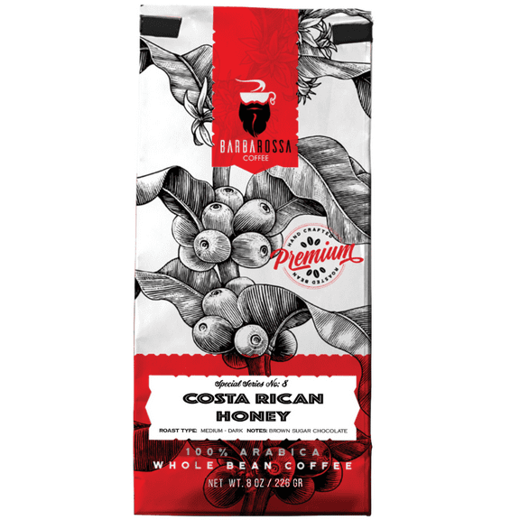 Barbarossa Coffee Medium Roast Costa Rican Honey (8oz.)