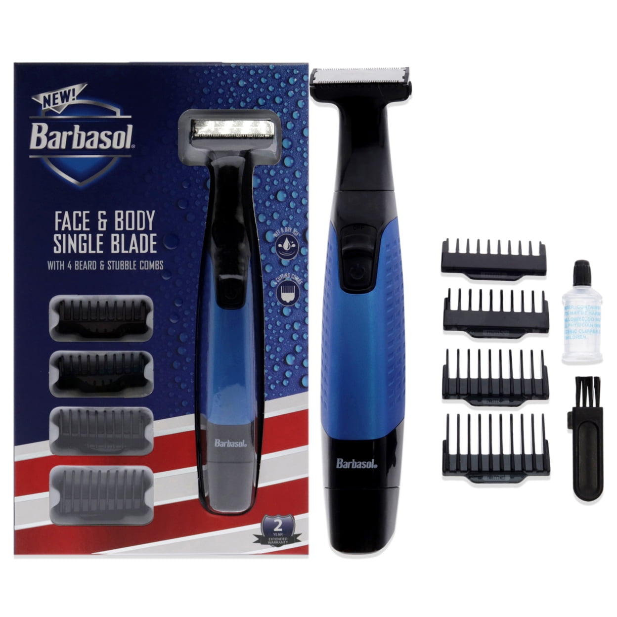 Barbasol Battery Powered Single Blade Foil Shaver 1 Pc Shaver