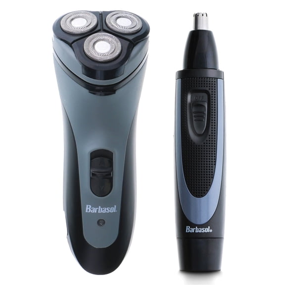 Barbasol Cbt 1-Set 2-Bly 2-in-1 Rotary Shaver and Nose Trimmer Kit
