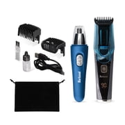 Barbasol Men s Grooming Bundle with Rechargeable Nose and Ear Hair Trimmer, 12X Suction Mirror and 2-Piece Tweezer Set