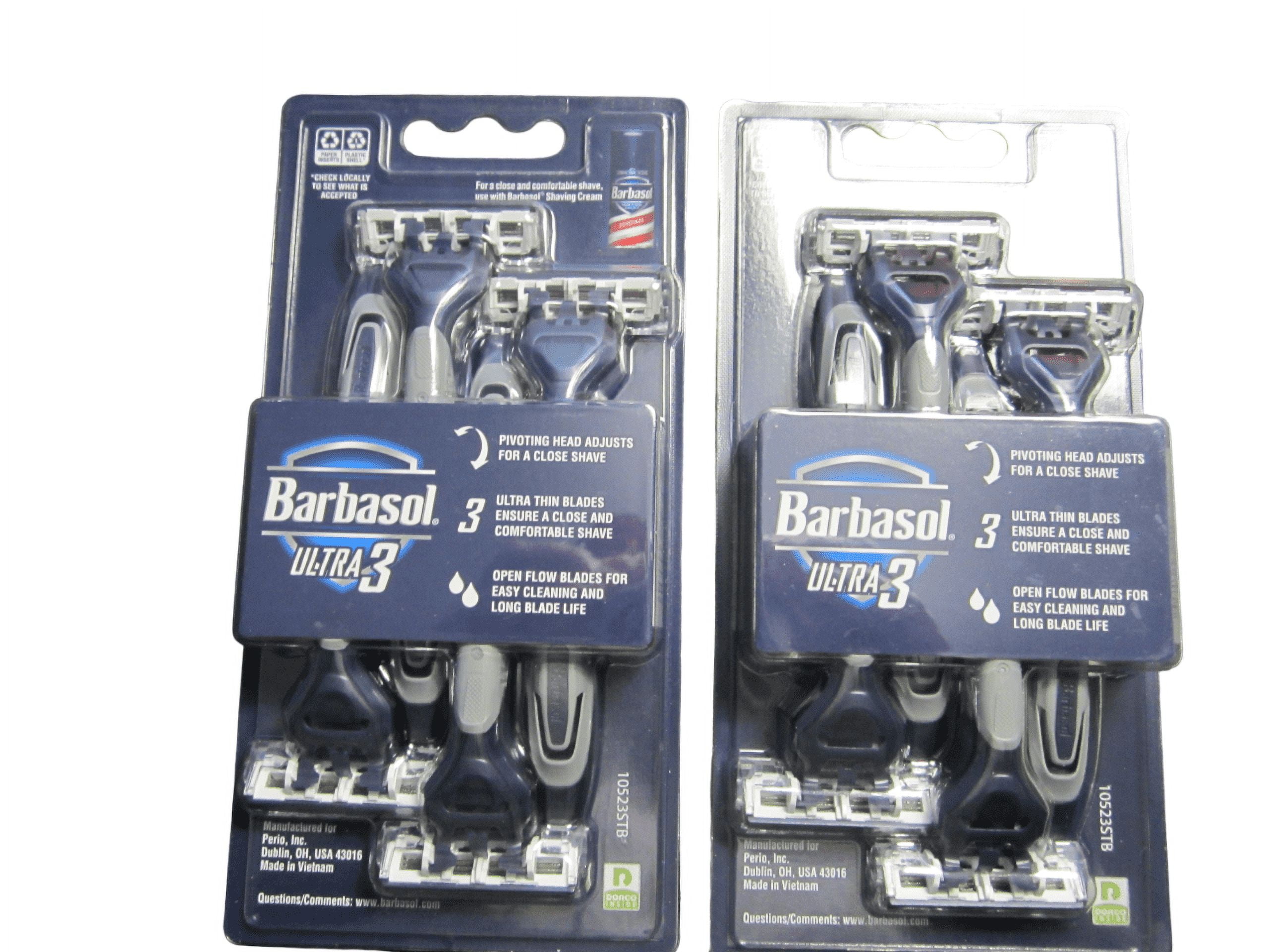 Barbasol Premium Disposable 3 Blades Ultra Razors 3 ea (Pack of 3)