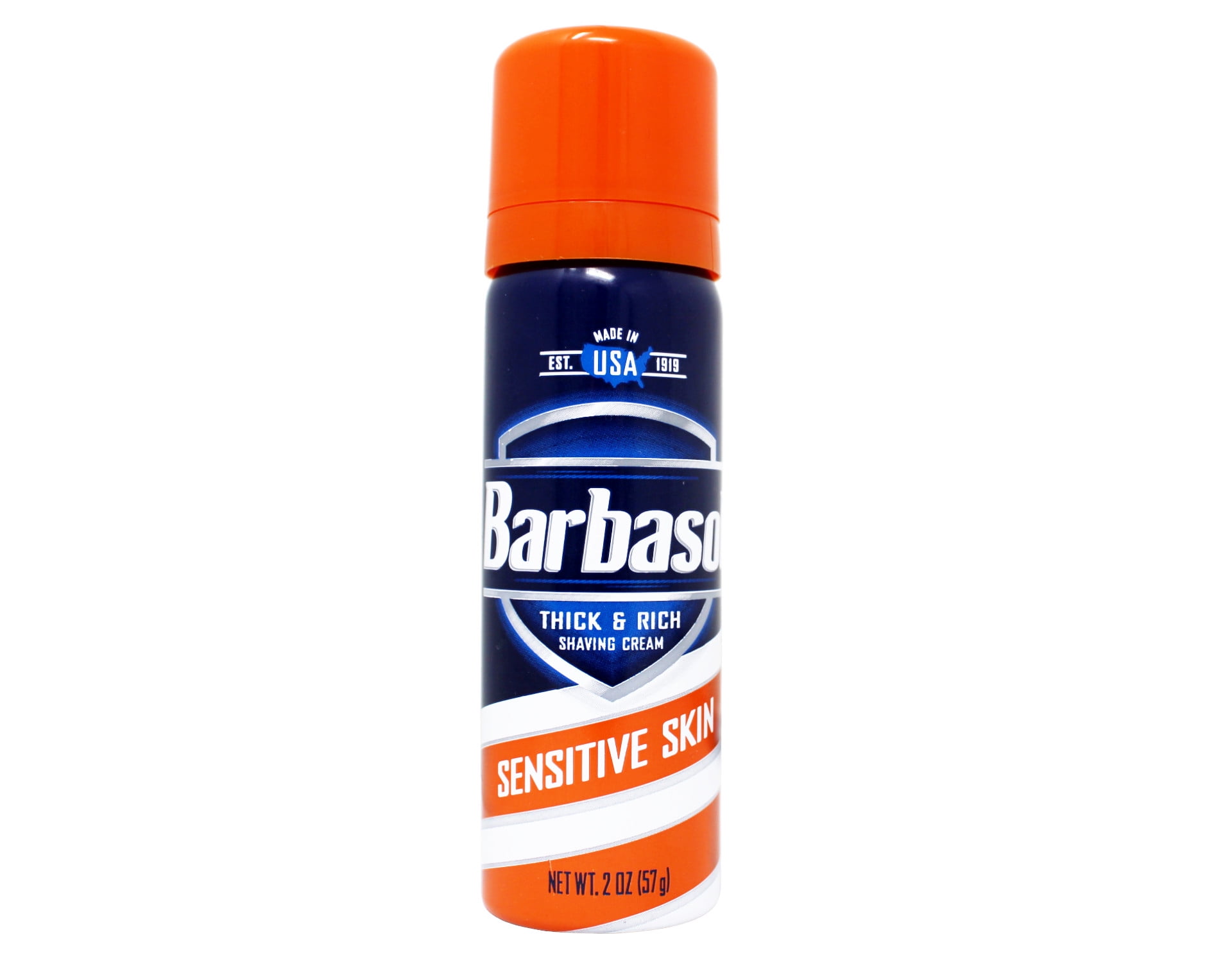 Barbasol Sensitive Skin Thick & Rich Shaving Cream 2 Oz