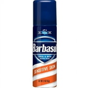 Barbasol Sensitive Skin Thick & Rich Shaving Cream 2 Oz