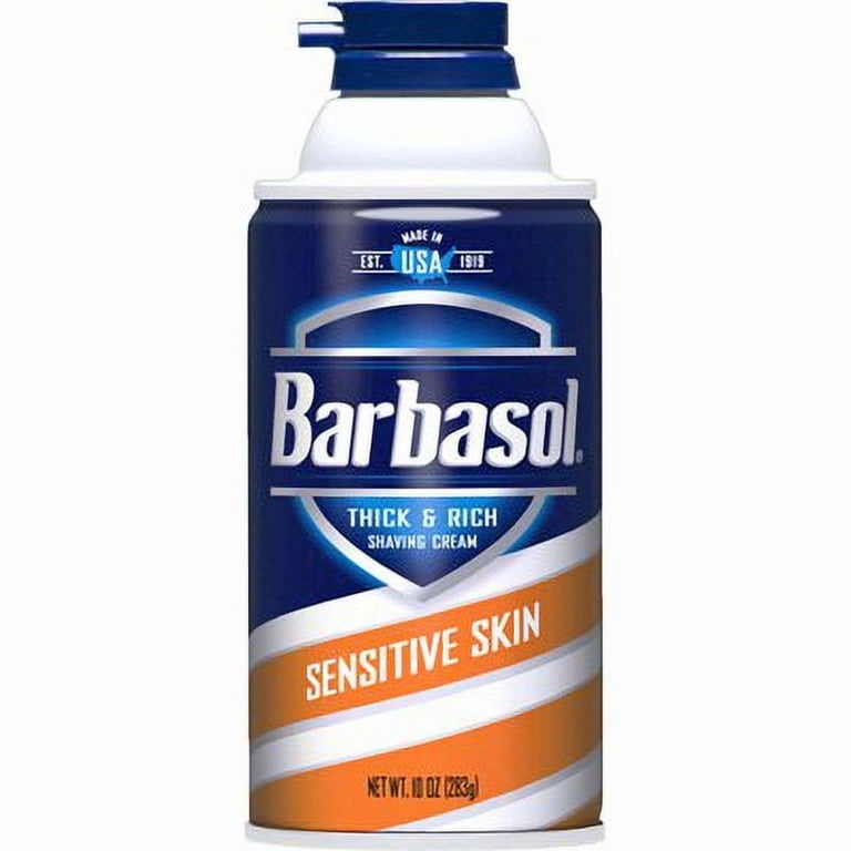 beer cigarette shaving cream Barbasol Shaving Cream Sensitive Skin, 2 oz travel size