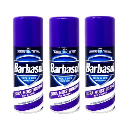 Barbasol Thick & Rich Extra Moisturizing Shaving Cream, 7 Oz, 3 Pack