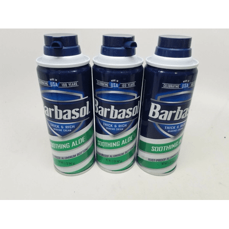 Barbasol Thick & Rich Shaving Cream, Soothing Aloe 7 oz