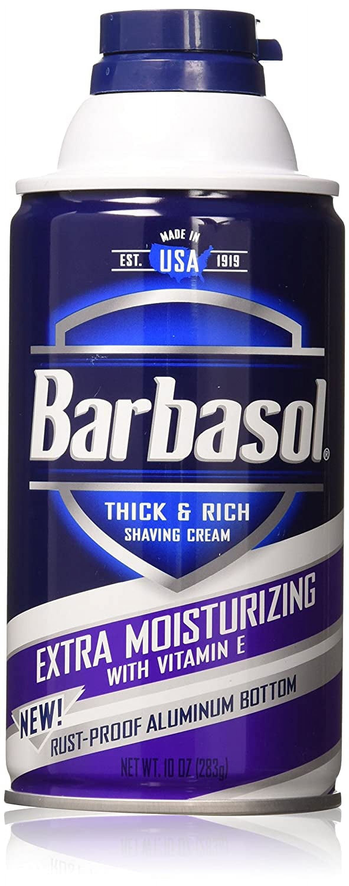 Barbasol Thick and Rich Shaving Cream Extra Moisturizing, 10 oz, 2 Pack ...