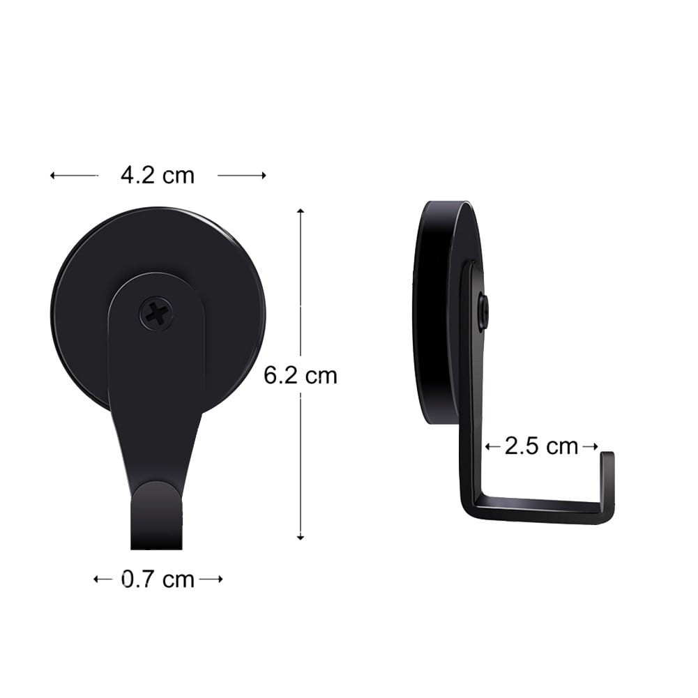 Barbecue Accessories Hook Garden 4 Pack Black For Hanging Grill Tools Grill Hooks Magnetic Non-Slip Rubber Pad