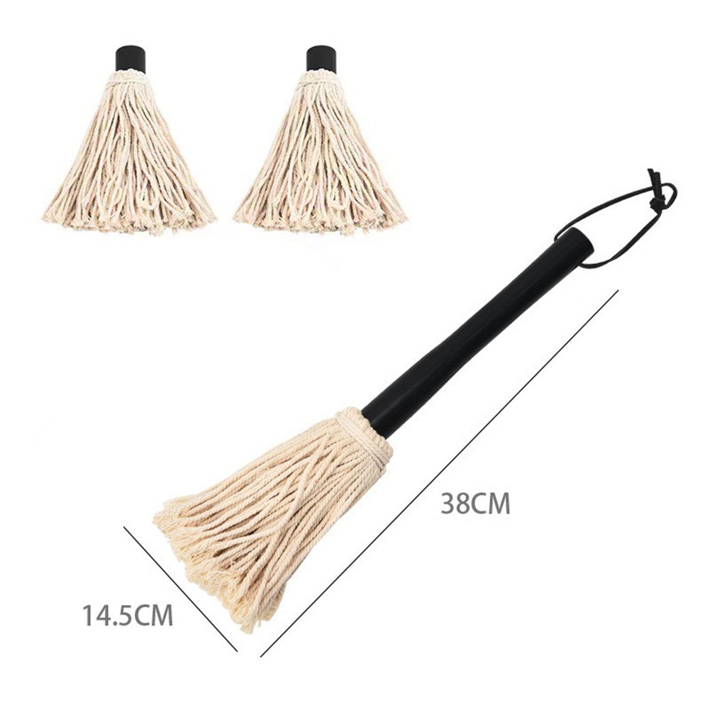 Barbecue Basting Brushes Grill Basting Wooden Handle With Replacement